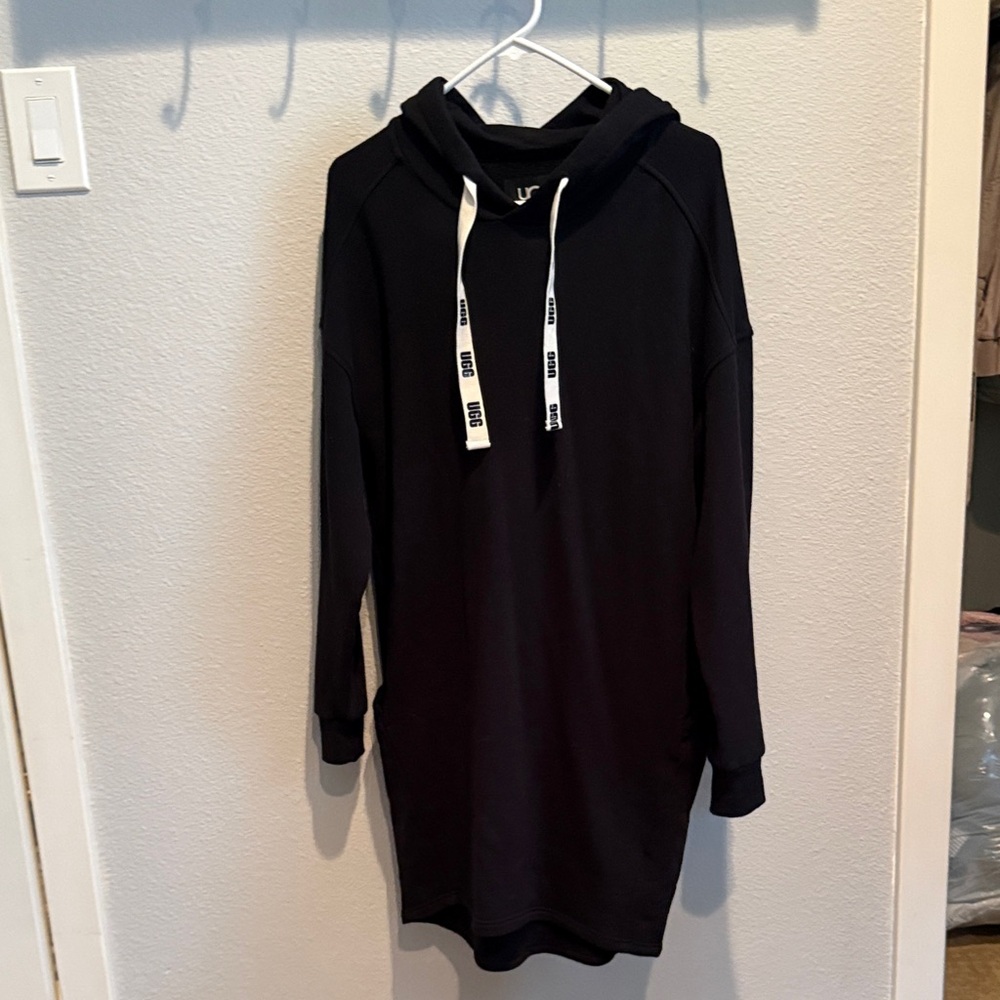 UGG Aderyn Black Hoodie Dress NWT